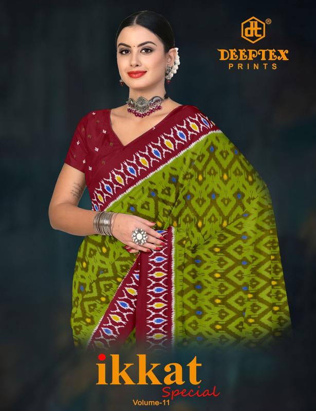 Deeptex ikkat special vol-11 biggest saree wholesaler in india